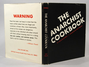 A first edition of The Anarchist Cookbook, a book the author has asked to be taken out of circulation