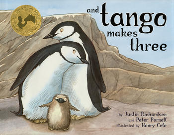 The story of two male penguins who adopt a chick is one of three books the National Library Board of Singapore has decided to pulp because of complaints from the public. Image via Simon & Schuster